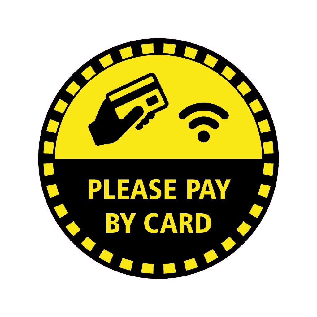 Please Pay By Card Card Payment Preferred Covid 19 Social Distancing